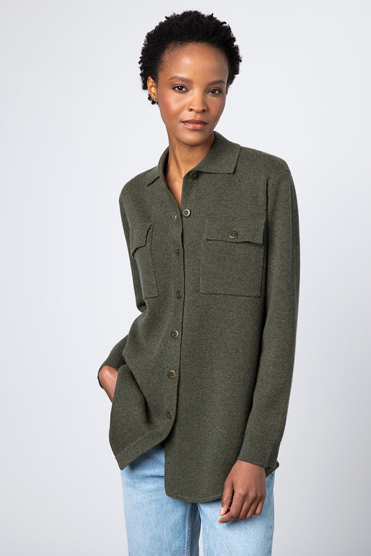 Kinross Cashmere Doubleknit Shacket