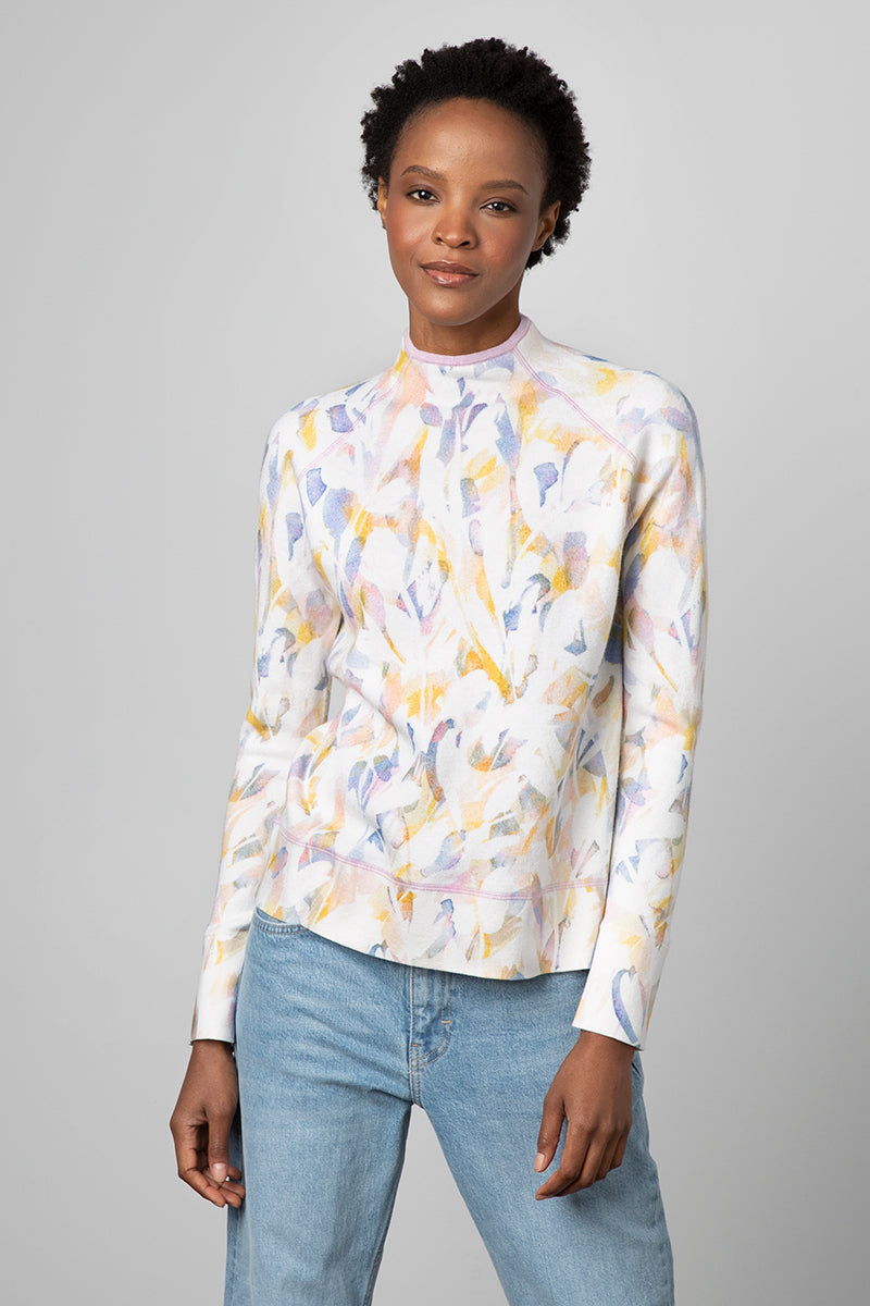 Kinross Cashmere Reversible Floral Funnel