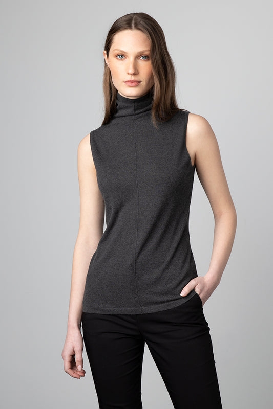 Kinross Cashmere S/L Seamed Funnel
