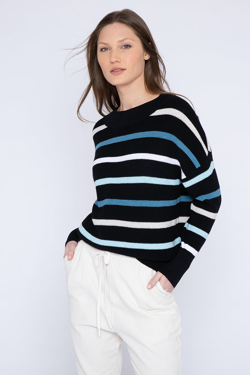 Kinross Rib Stripe Pullover