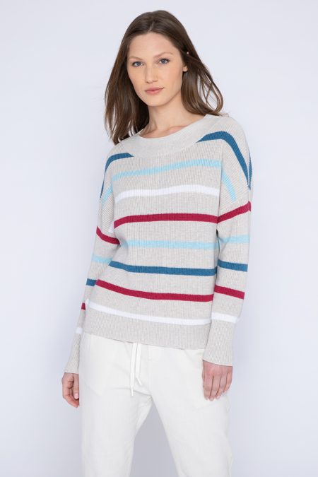 Kinross Rib Stripe Pullover