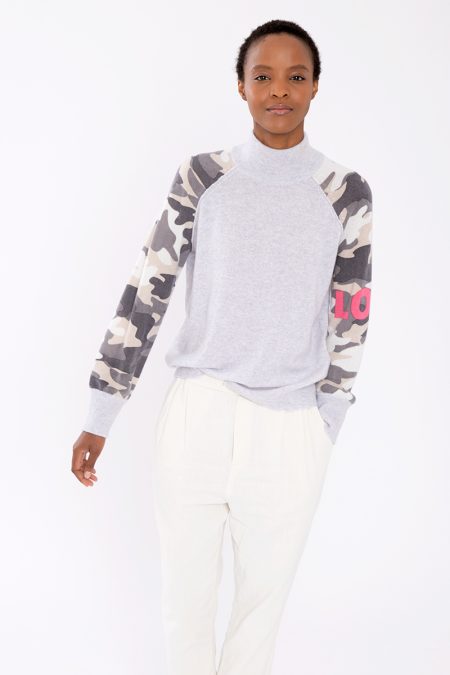 Kinross Cashmere Camo Love Pullover