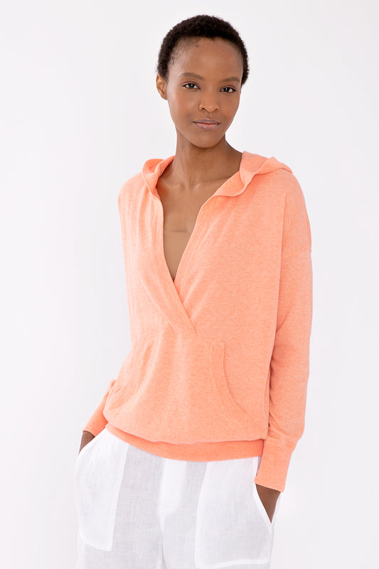 Kinross Cashmere Hooded Pullover