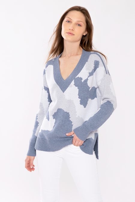 Kinross Cashmere Hi Low Island Vee