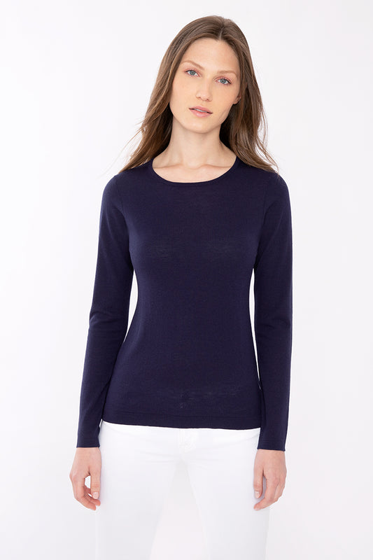 Kinross Cashmere Fitted Crew
