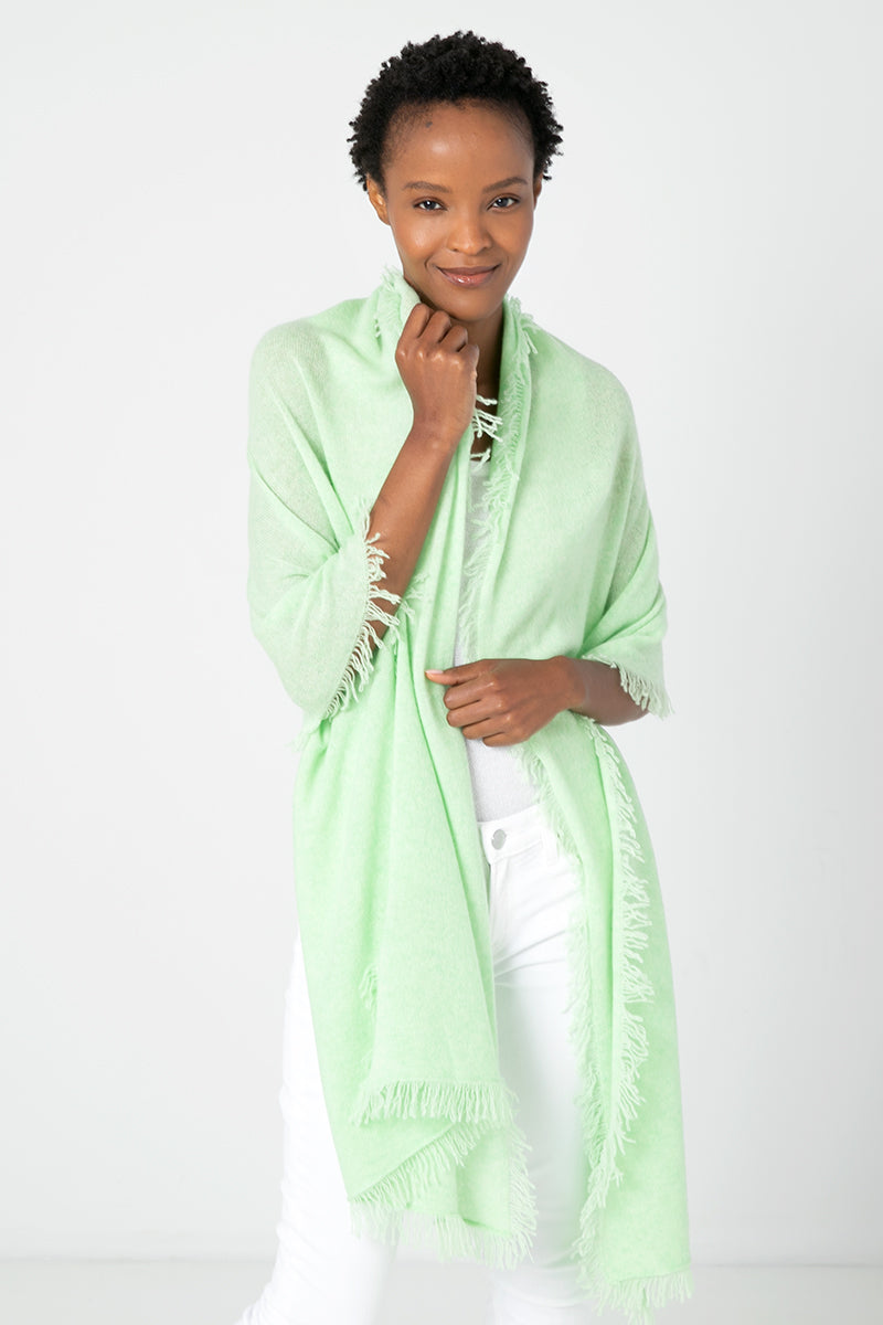 Kinross Cashmere Fringe Wrap