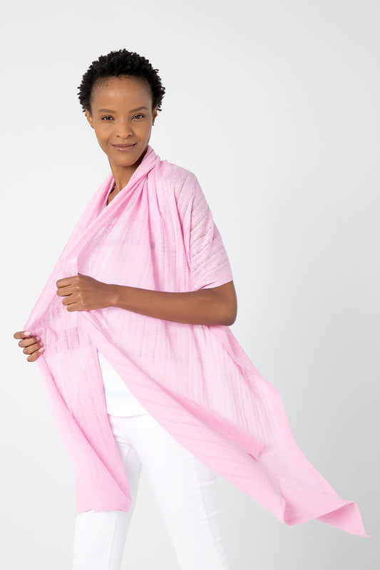 Kinross Cashmere Textured Wrap