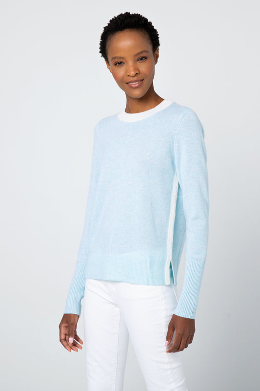 Kinross Cashmere Reversible Pop Crew