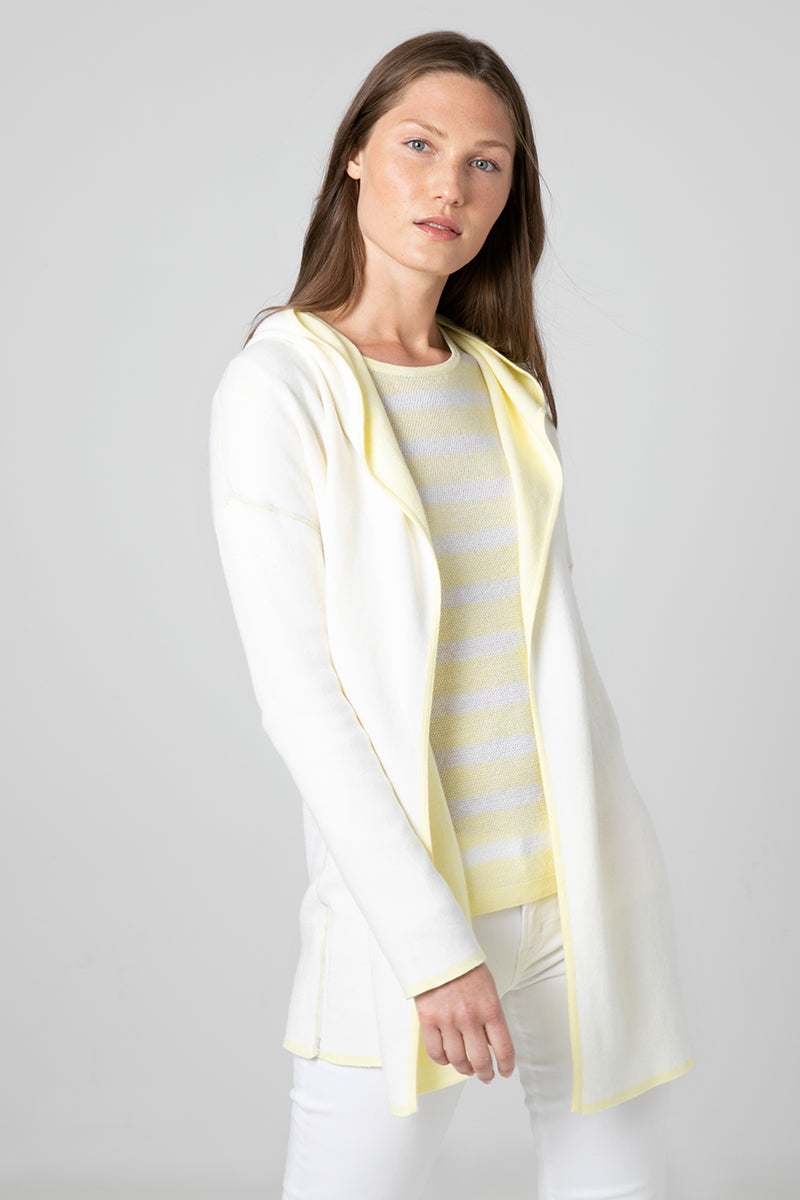 Kinross Cashmere Reversible Coverstitch Hoodie