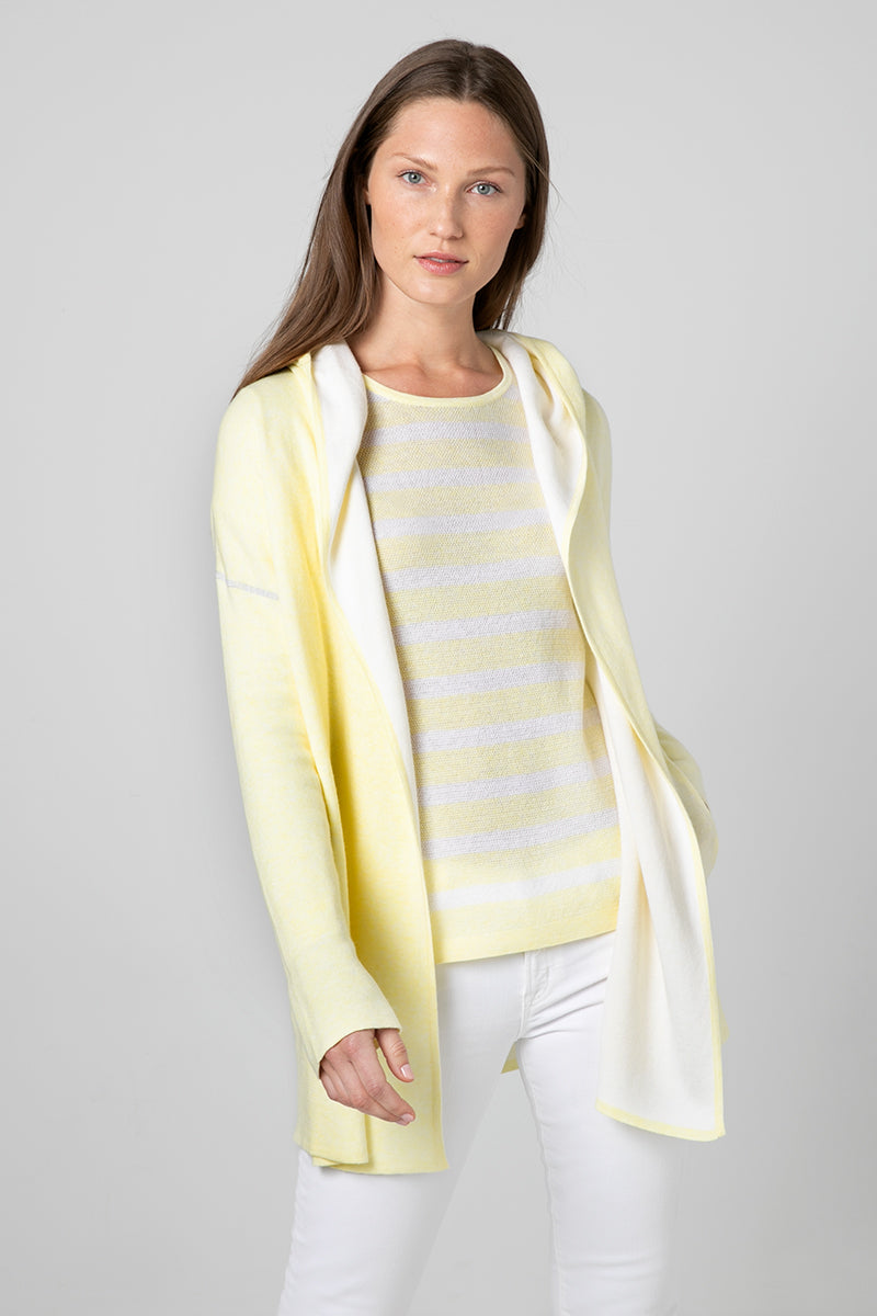 Kinross Cashmere Reversible Coverstitch Hoodie