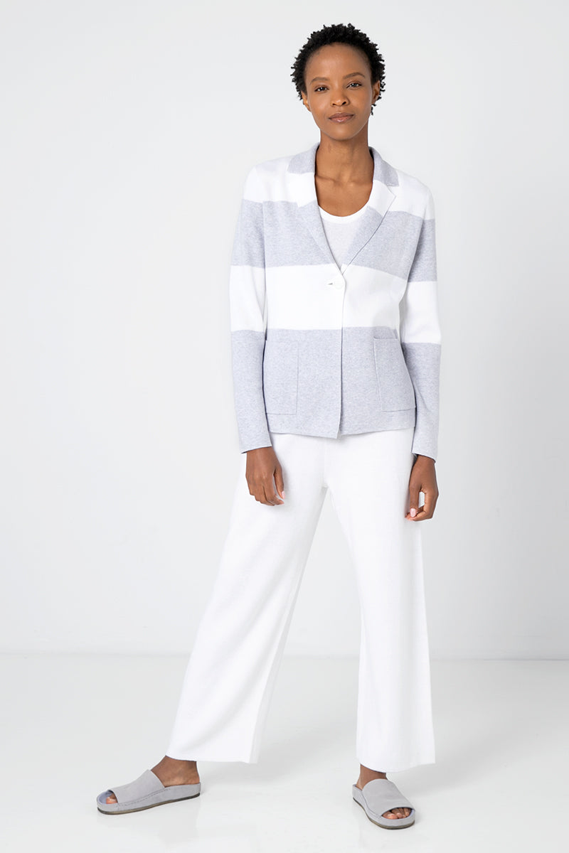 Kinross Cashmere Rugby Stripe Blazer