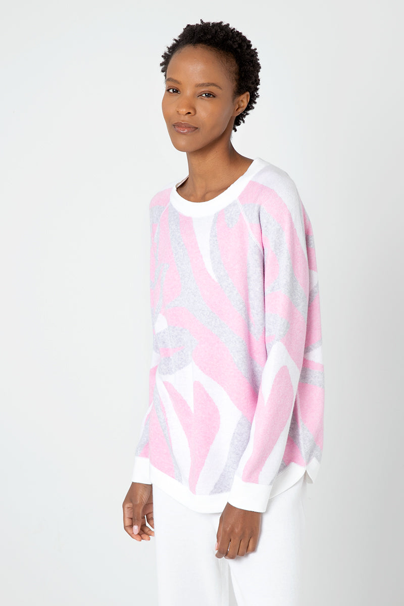 Kinross Cashmere Reversible Paros Sweatshirt