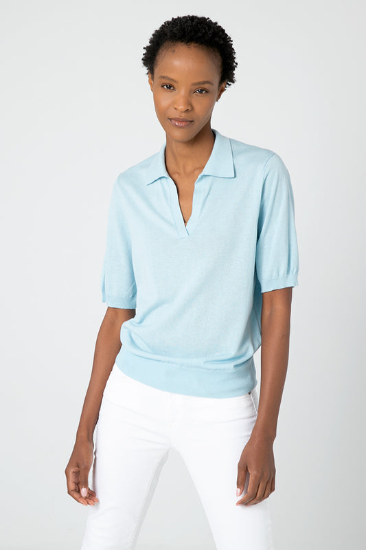 Kinross Cashmere Summer Polo
