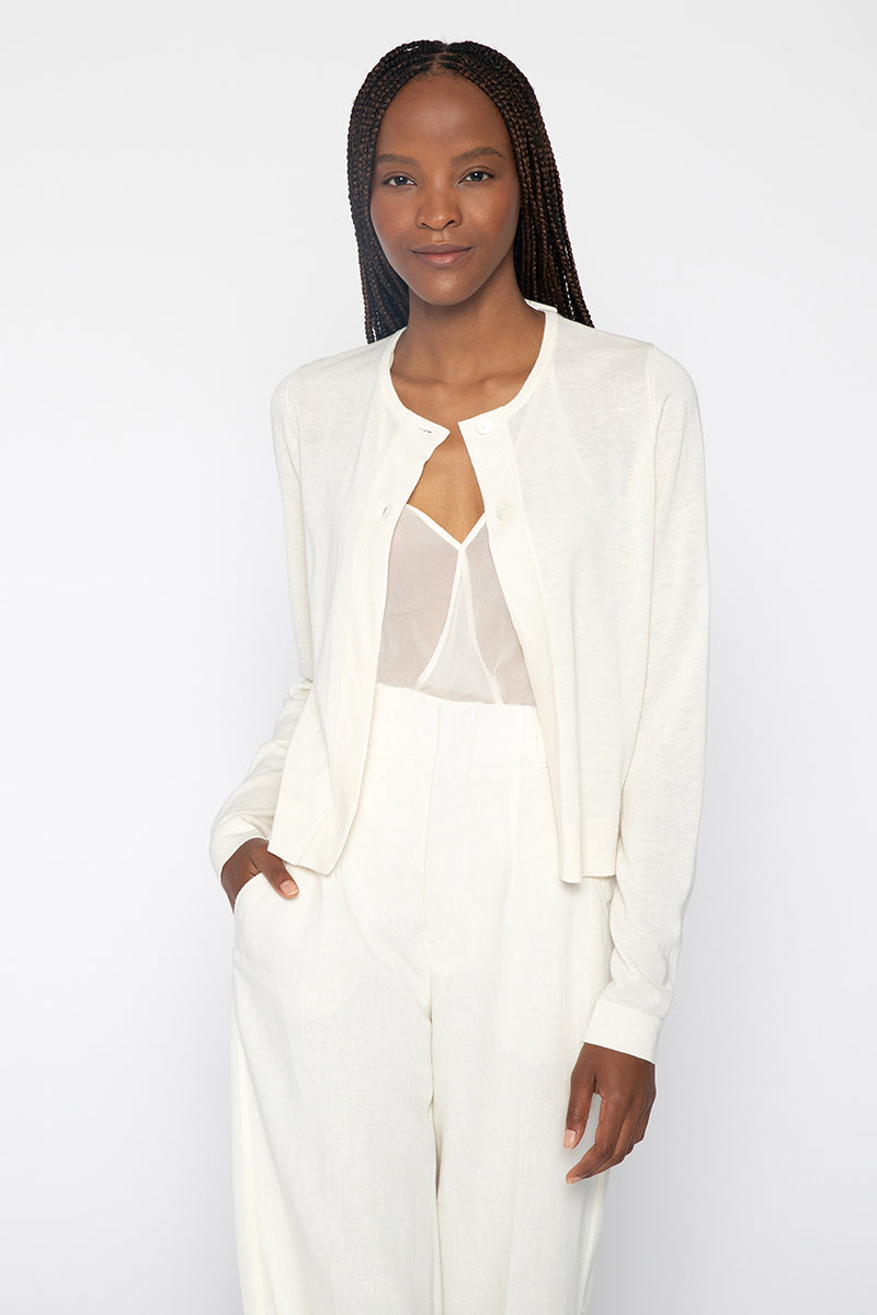 Kinross Cashmere Dress Cardigan
