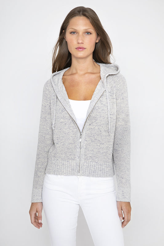 Kinross Crop Rib Zip Hoodie