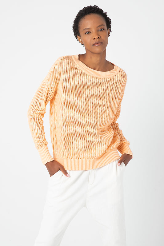 Kinross Cashmere Openwork Crew