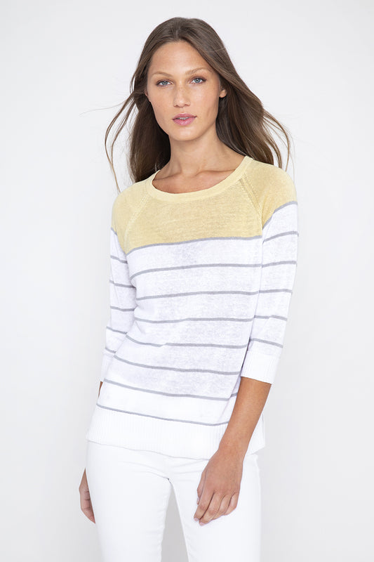 Kinross Raglan Stripe Crew
