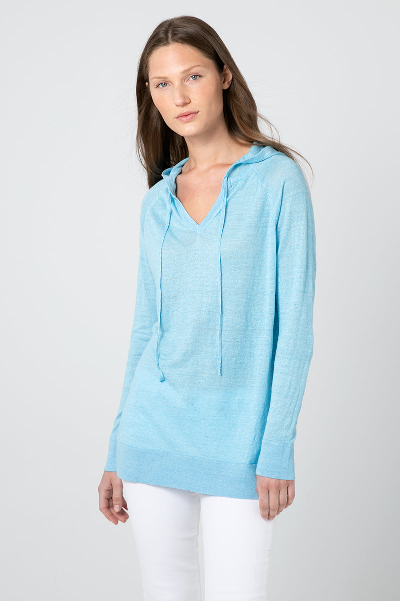 Kinross Cashmere Easy Pullover Hoodie