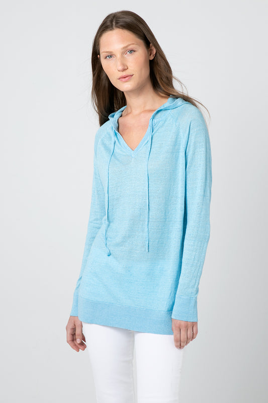 Kinross Cashmere Easy Pullover Hoodie