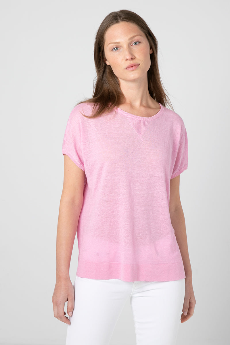 Kinross Cashmere Cap Sleeve Sweatshirt