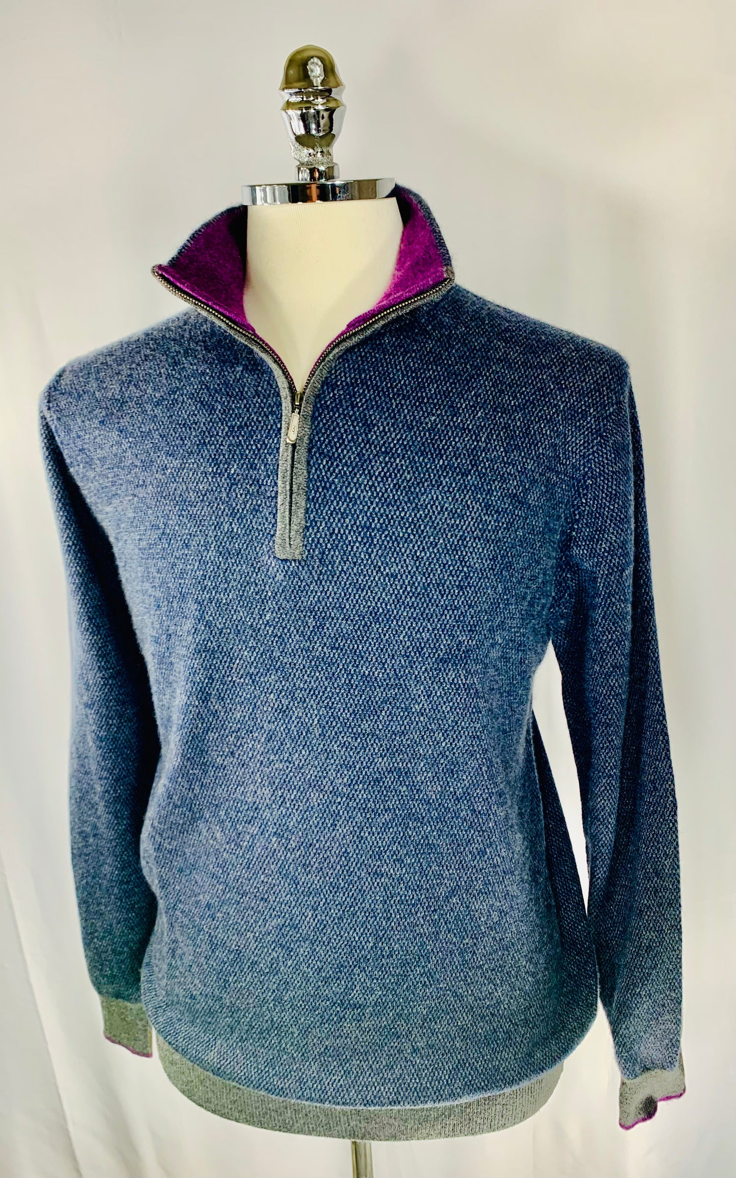 Kinross Birdseye Sport Qtr Zip Mock