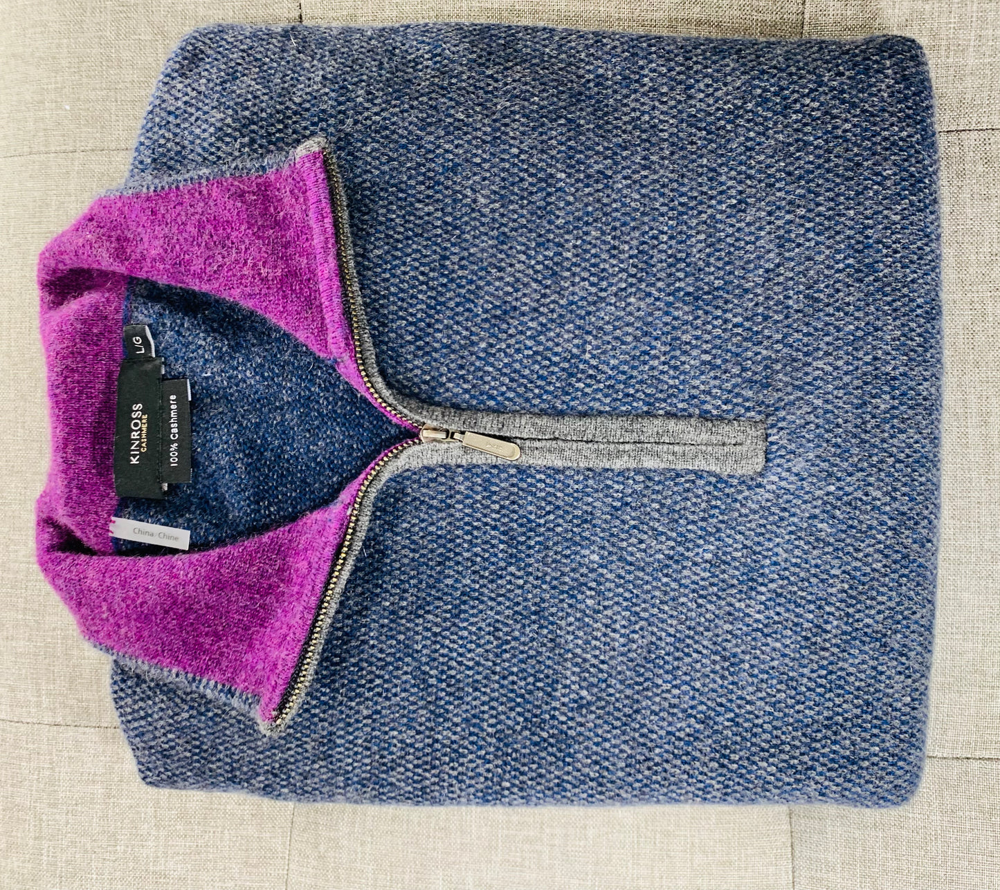 Kinross Birdseye Sport Qtr Zip Mock