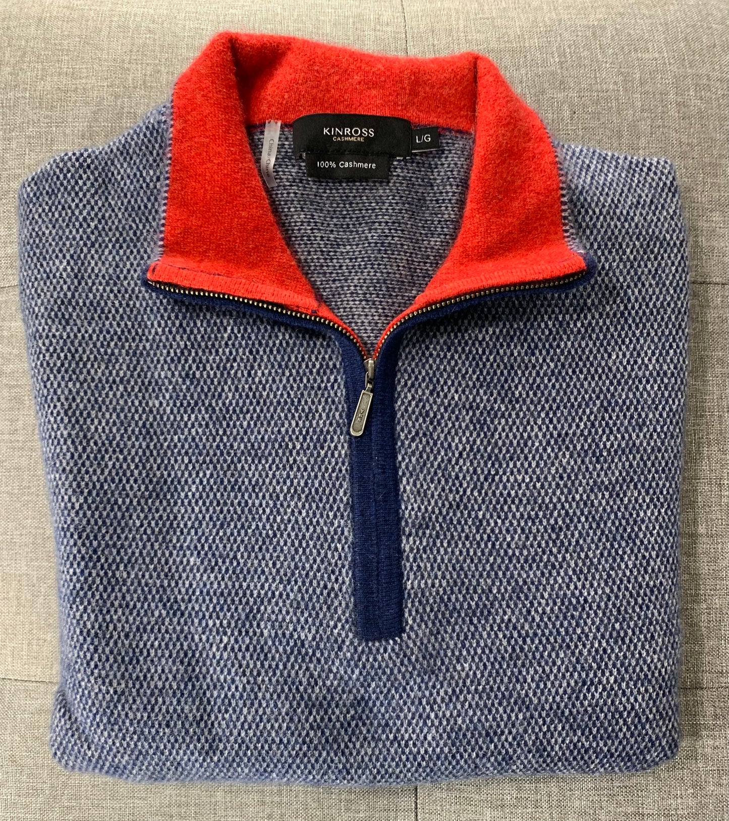 Kinross Birdseye Sport Qtr Zip Mock