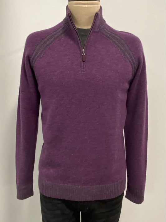 Kinross Plaited Qtr Zip Mock