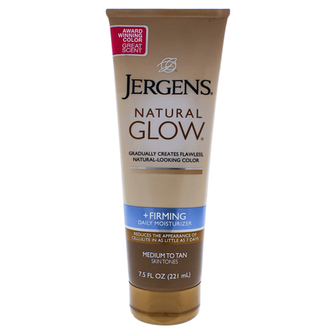 Natural Glow Firming Medium Tanning Lotion by Jergens for Unisex - 7.5 oz Bronzer