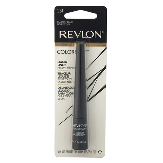 Colorstay Liquid Eyeliner #251 Blackest Black by Revlon for Unisex - 0.08 oz Eyeliner