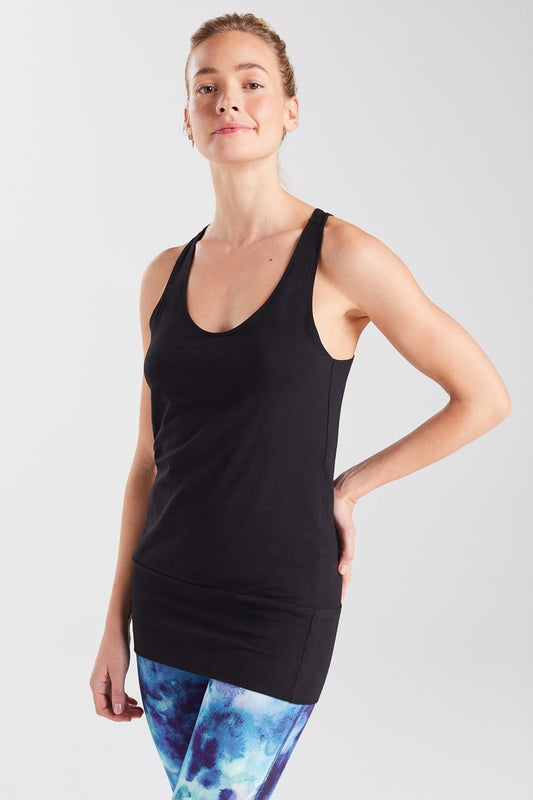 Crossover Bamboo Back Yoga Top