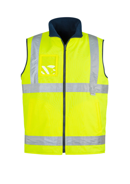 Mens Hi Vis Lightweight Fleece Lined Vest