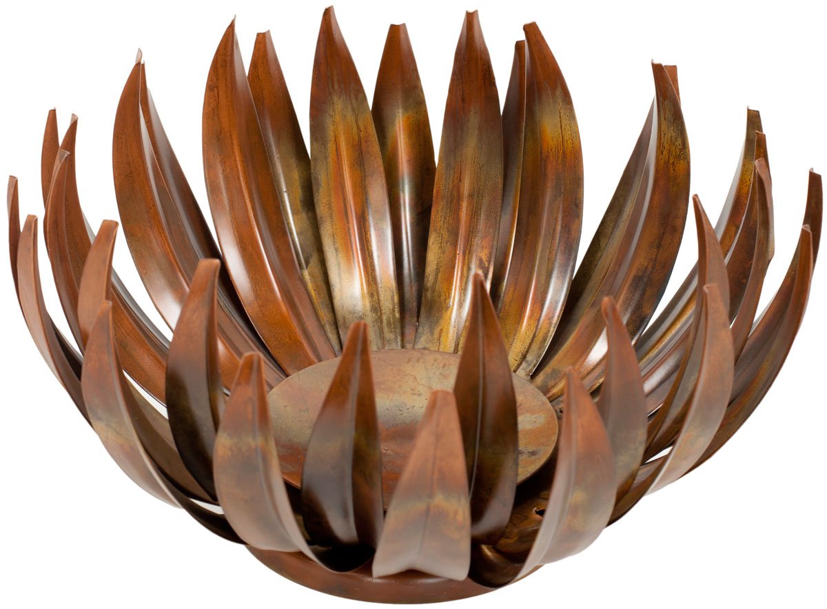 Large Lotus Pillar Candle Holder