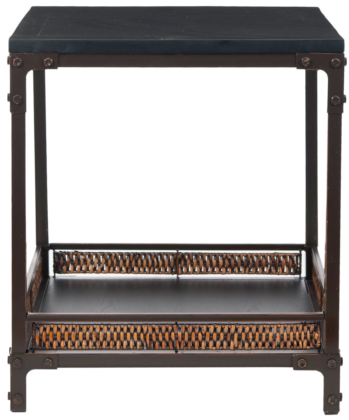 Dinesh End Table With Storage Shelf