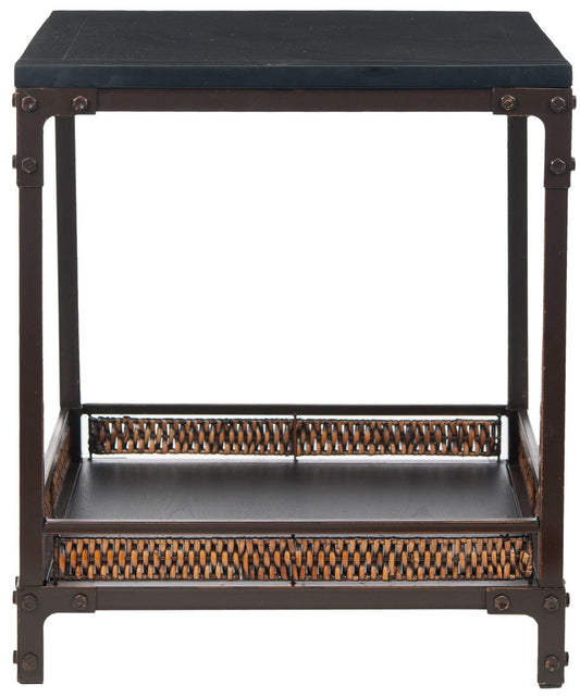Dinesh End Table With Storage Shelf