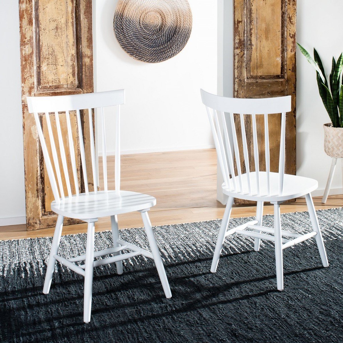 Parker 17" H Spindle Dining Chair ( Set Of 2)