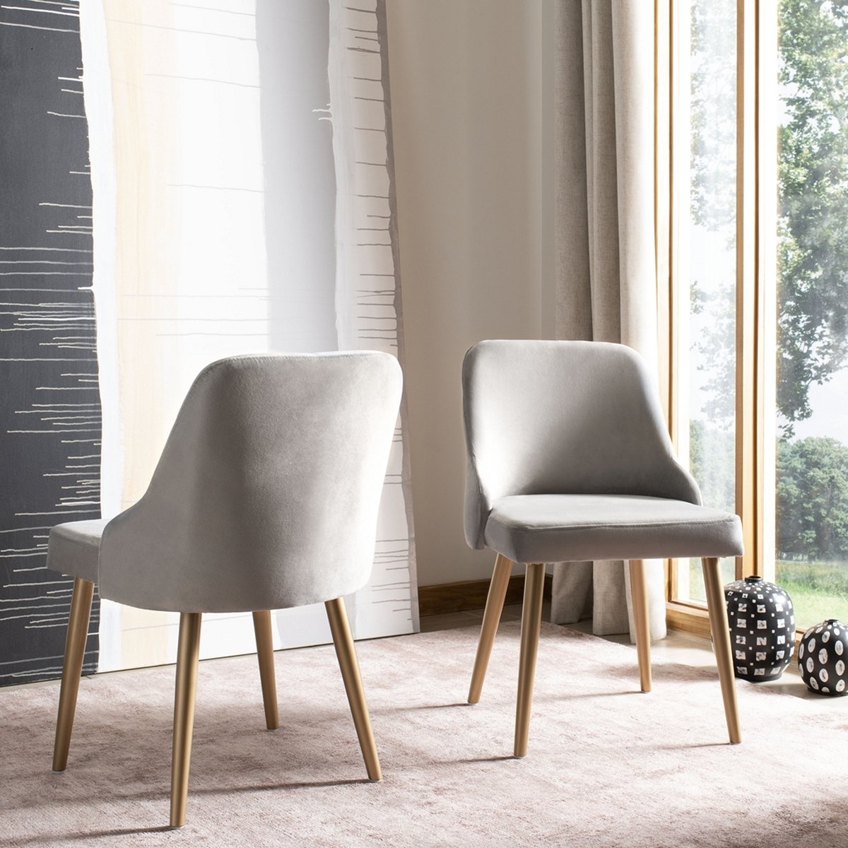 Selena 19'' H Linen Side Chair