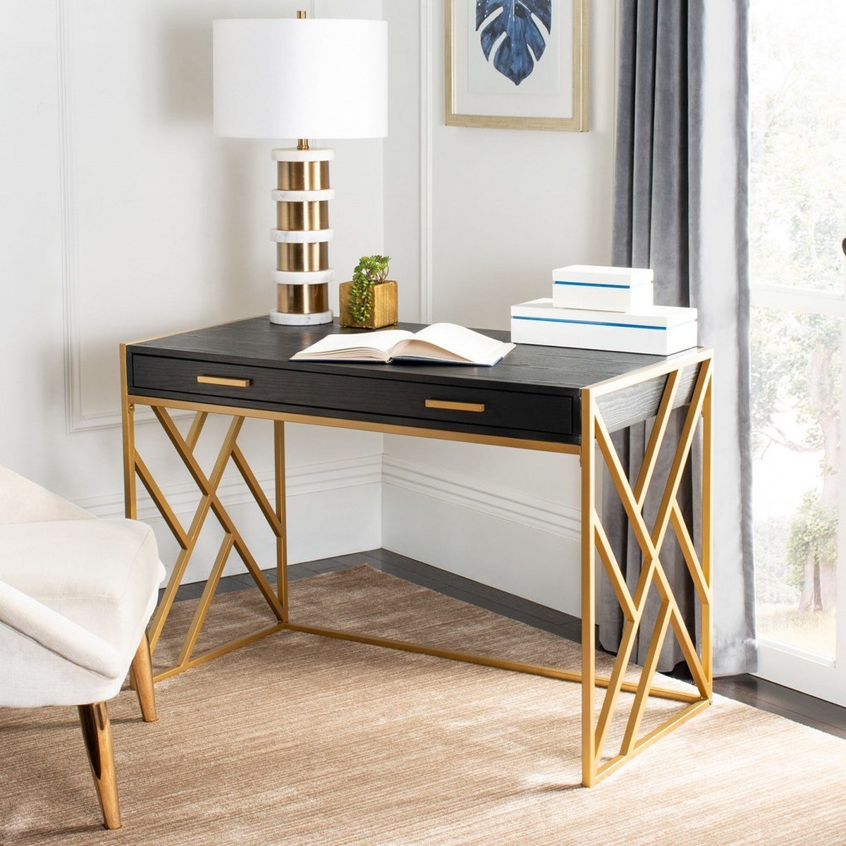 Elaine 1 Drawer Desk