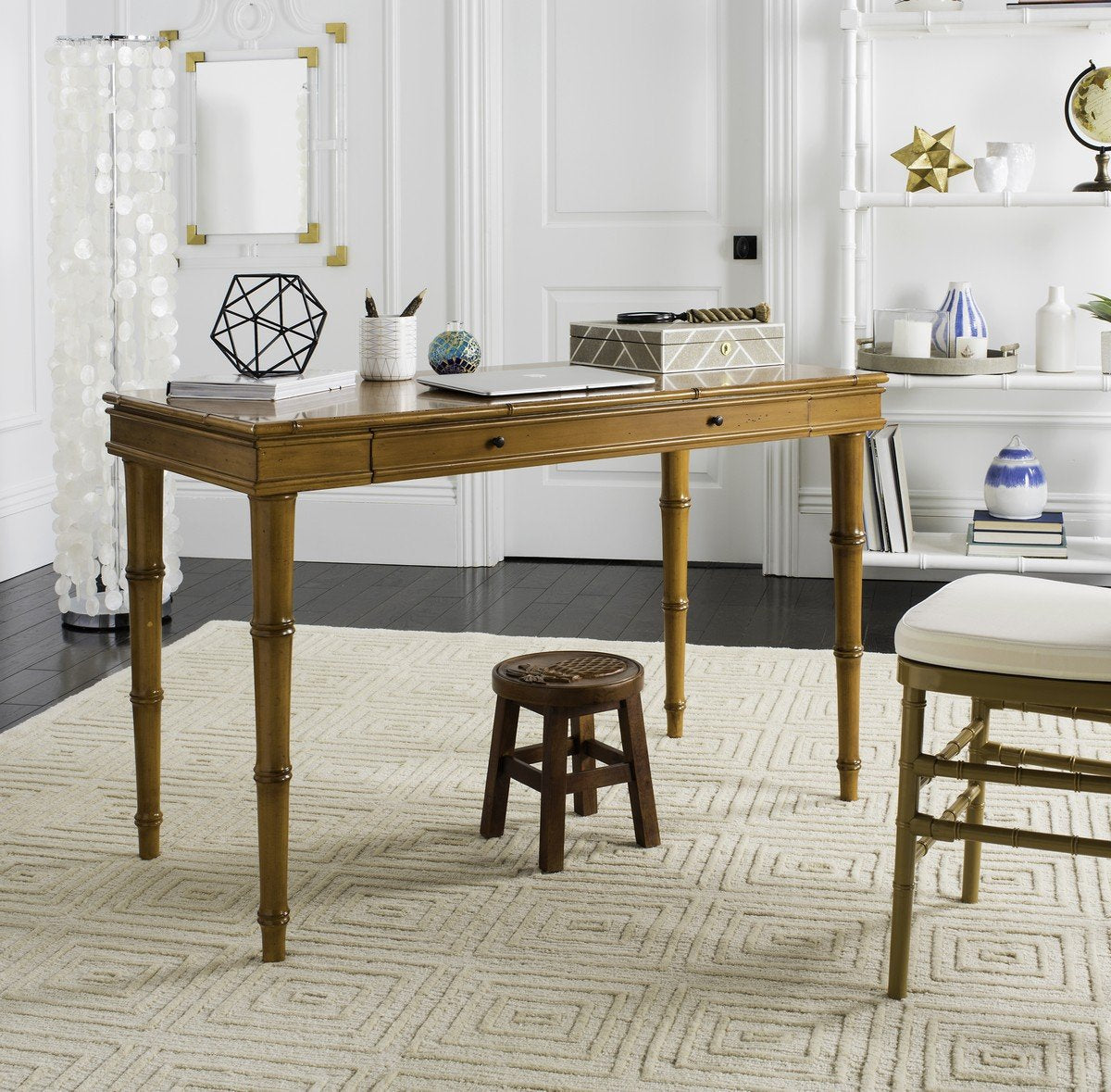 Noely Modern Coastal Writing Desk