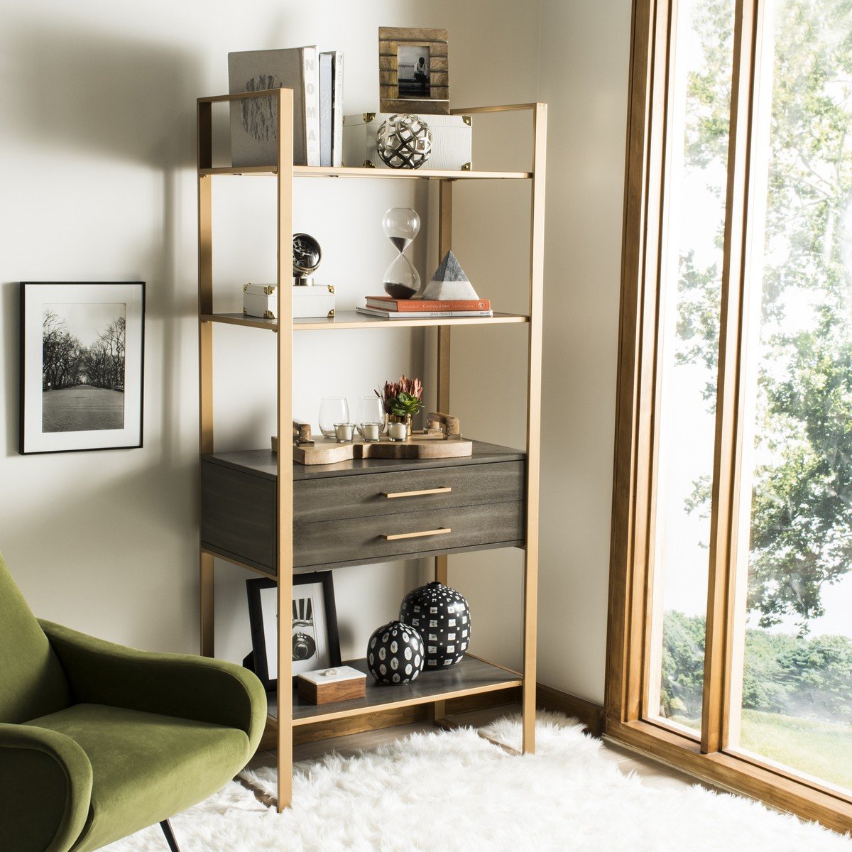 Skylar 4 Tier 1 Drawer Etagere