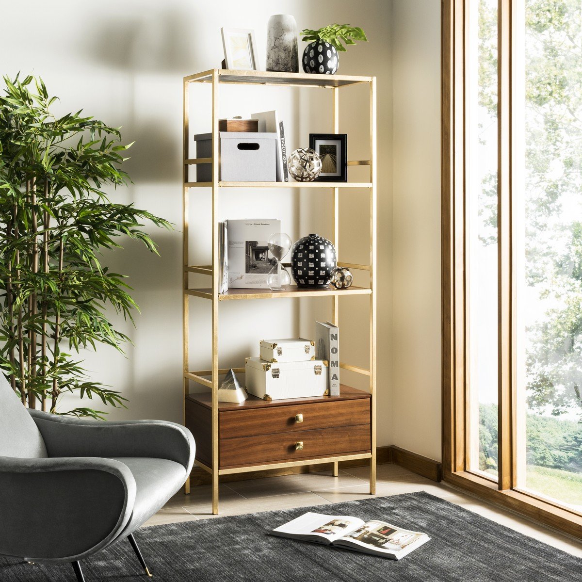 Mateo 4 Tier 1 Drawer Etagere