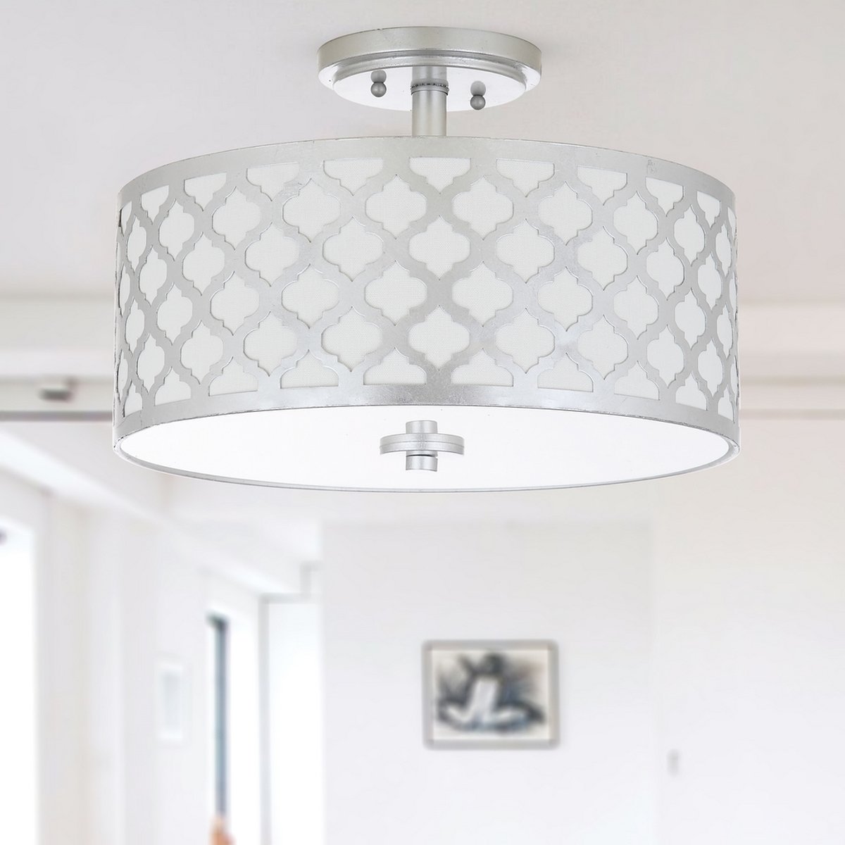 Kora Quatrefoil 3 Light 15-Inch Dia Flush Mount
