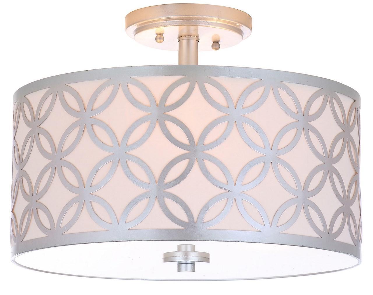 Cecily Leaf Trellis 3 Light 15-Inch Dia Flush Mount