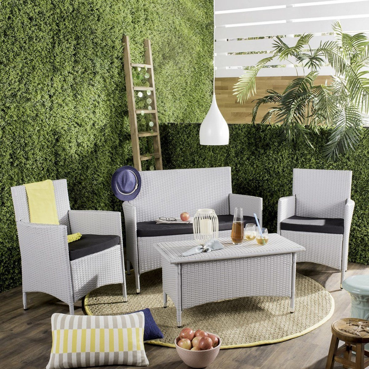 Mojavi 4 Pc Wicker Set
