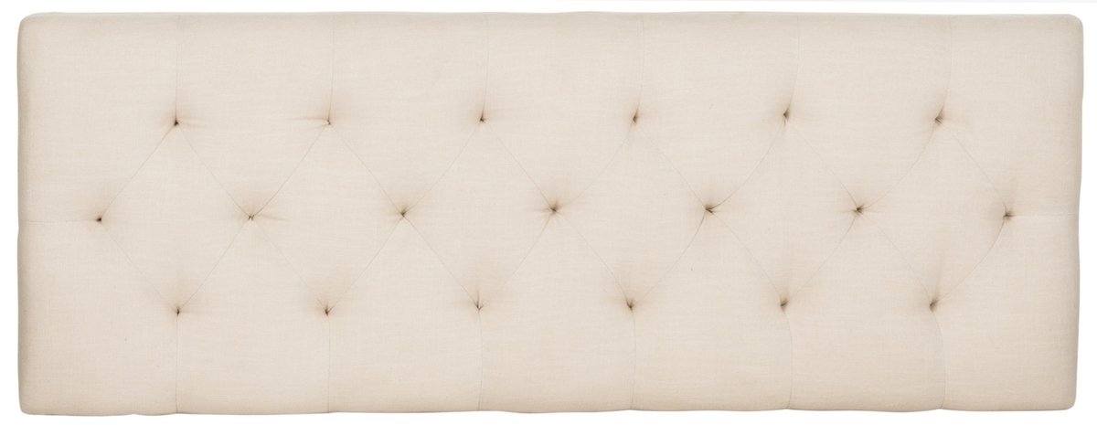 Rocha 19'' H French Brasserie Tufted Traditional Rustic Wood Bench