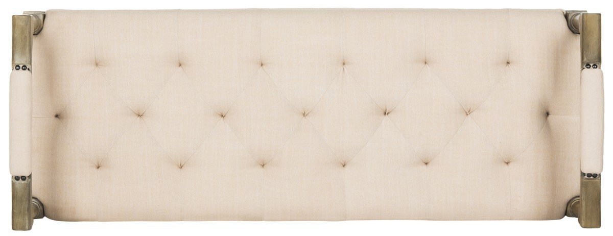Raiden Linen Rustic Oak Bench