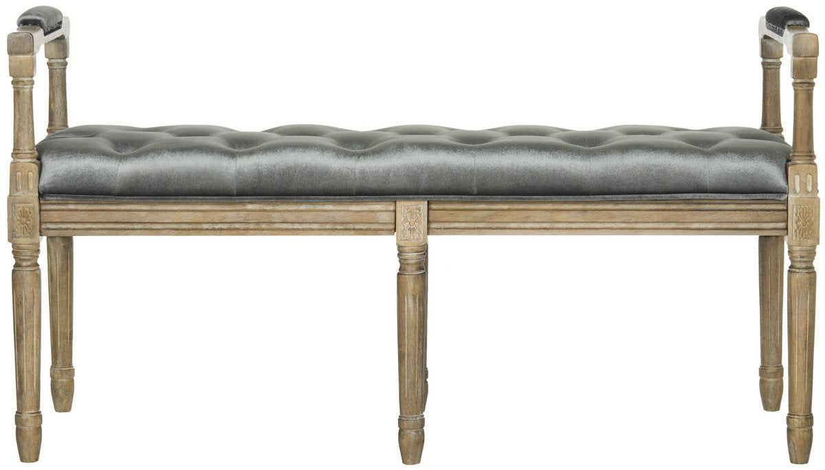 Raiden Velvet Rustic Oak Bench