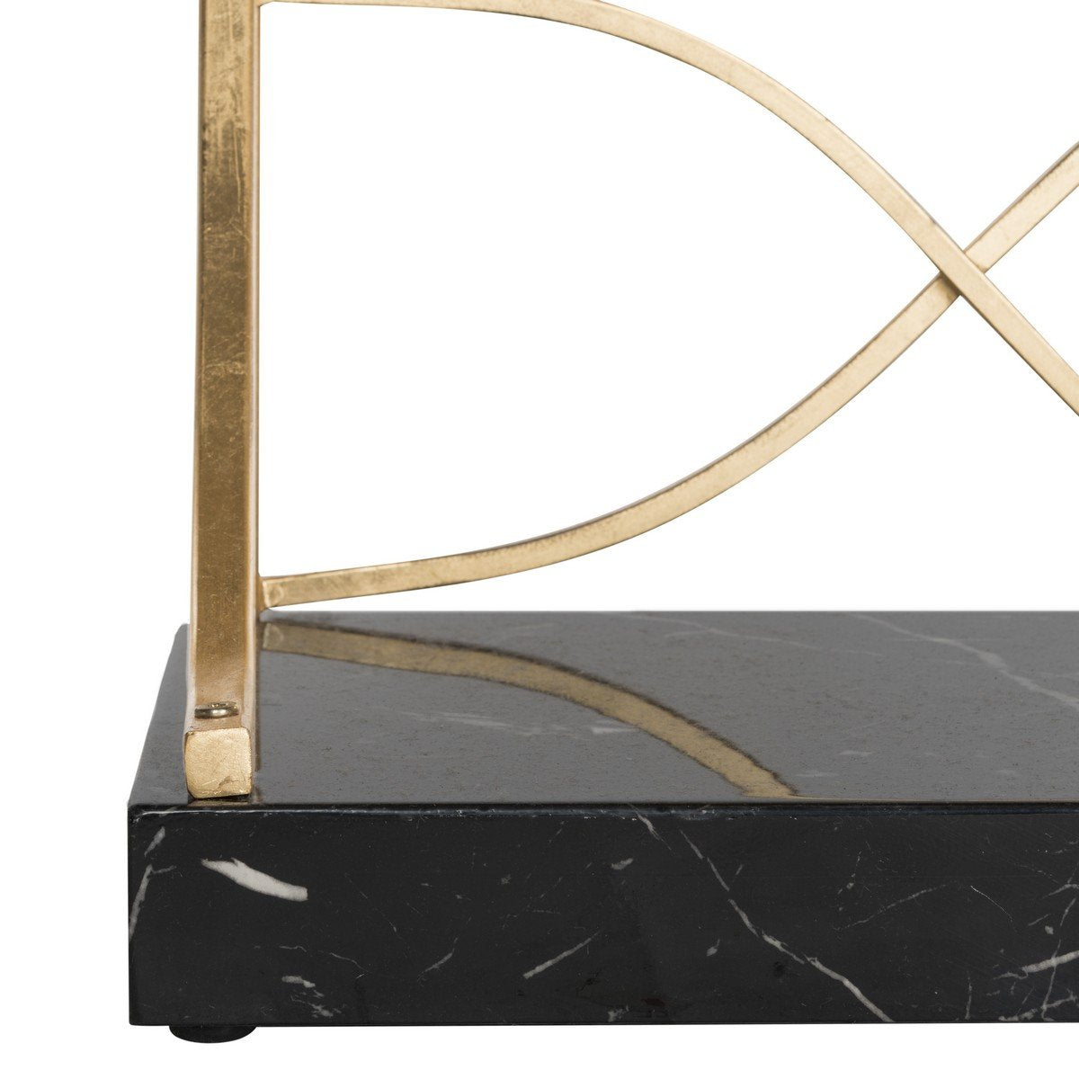 Spano 4 Glass Tier Marble Base Etagere