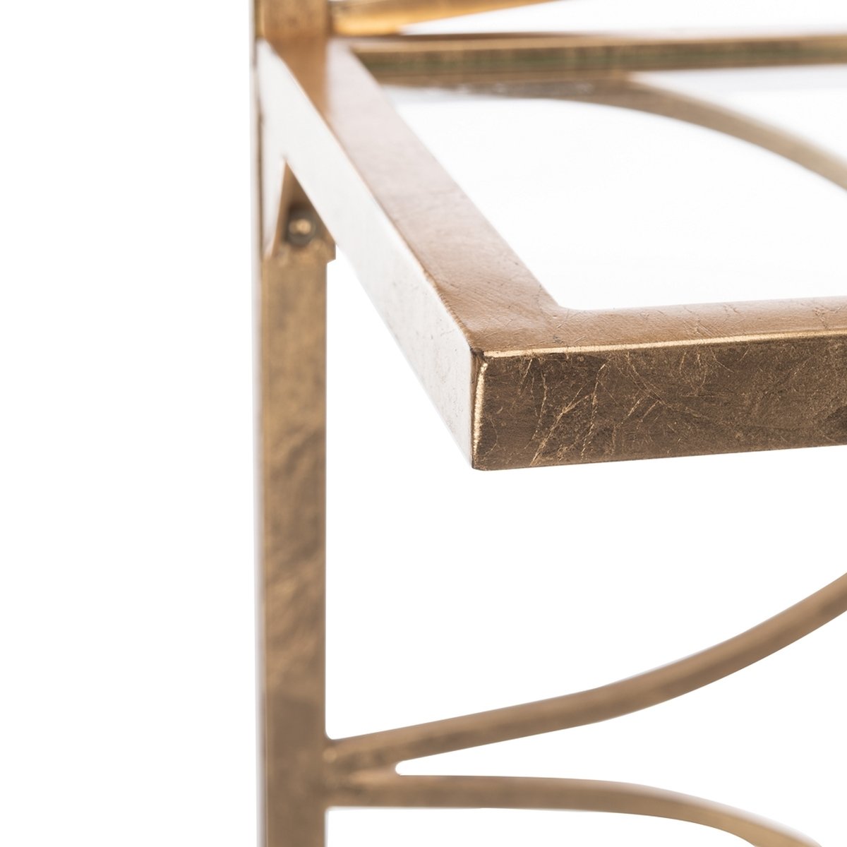 Spano 4 Glass Tier Marble Base Etagere