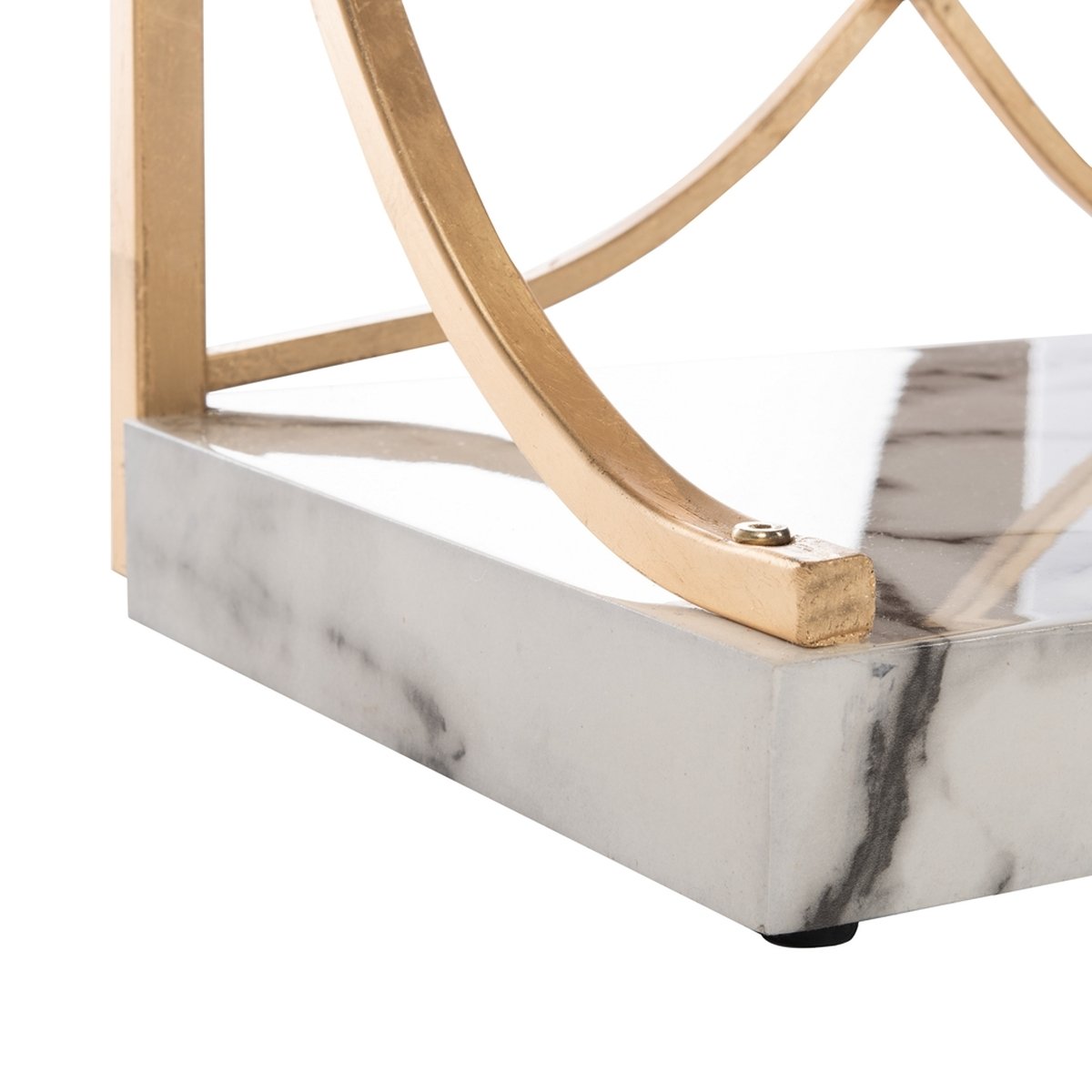 Spano 4 Glass Tier Marble Base Etagere